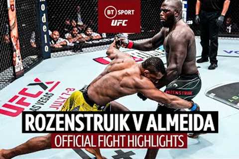 𝗣𝗨𝗥𝗘 𝗗𝗢𝗠𝗜𝗡𝗔𝗧𝗜𝗢𝗡! 😱  Jairzinho Rozenstruik v Jailton Almeida  Official UFC Fight..