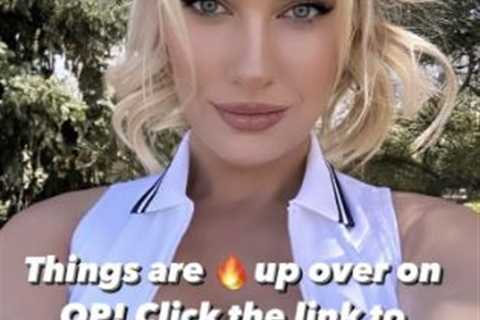 Paige Spiranac joins no bra club and almost spills out of risque golf outfit as she sends fans wild ..