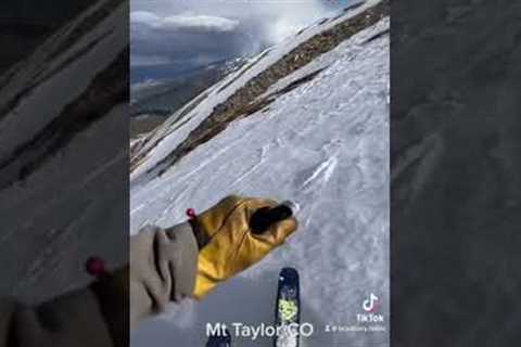 Spring Skiing off Mt Taylor Colorado,