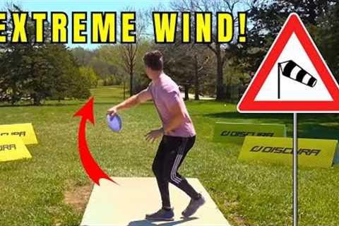 Playing Disc Golf In EXTREME WIND! | Ezra Aderhold