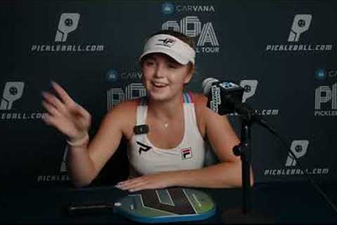 Women's Singles Anna Leigh Waters Post-Match Interview