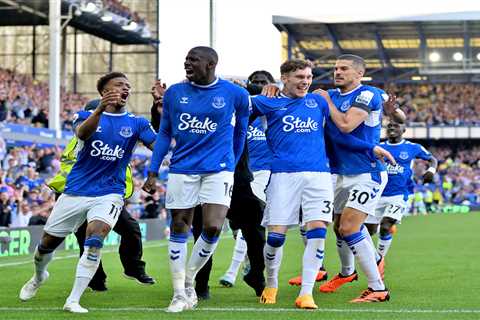 Fans hail Jordan Pickford’s water bottle for single-handedly keeping Everton in the Premier League