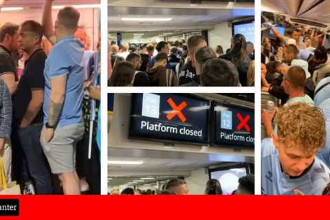 Coventry fan says train chaos led to ‘vomiting and urinating themselves’ on way back from Wembley