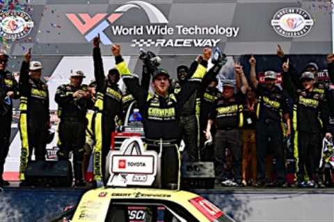 Grant Enfinger Wins Toyota 200 at Gateway Motorsports Park in Overtime