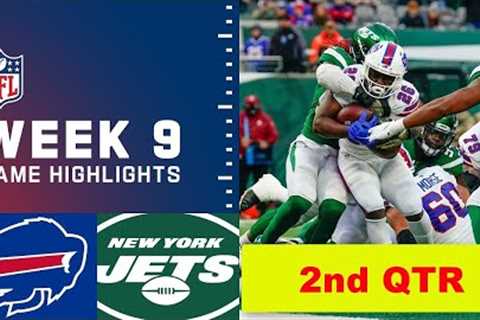 Buffalo Bills vs. New York Jets  Full Highlights 2nd QTR | NFL Week 9, 2022