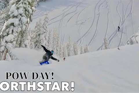 Snowboarding DEEP POW DAY at NORTHSTAR CALIFORNIA!