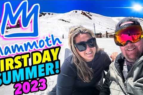 ROAD TRIP TO MAMMOTH MOUNTAIN! Celebrating Summer 2023 Beginning.. Snowboarding, Nature & Fun