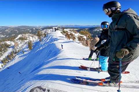 Skiing The STEEPEST Runs At Palisades Tahoe!!