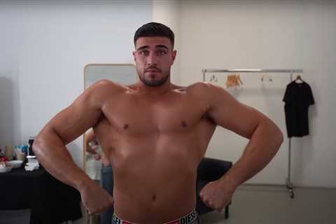 Tommy Fury feasts on 10,000 calories worth of burgers, pasta and desserts after strict diet for..