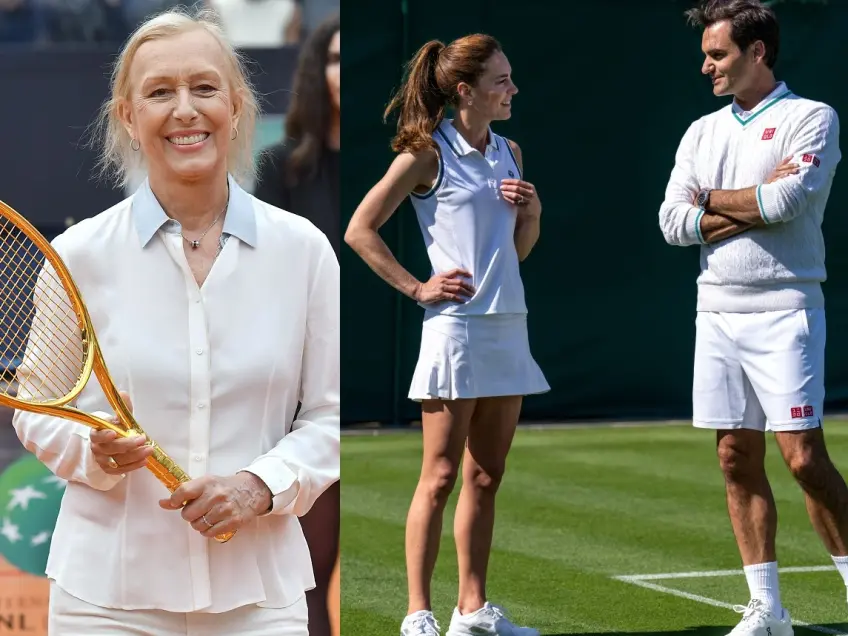 Legendary Martina Navratilova amazed by lovable Roger Federer and Kate Middleton