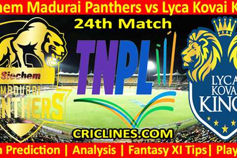 Today Match Prediction-SMP vs LKK-TNPL T20 2023-24th Match-Who Will Win