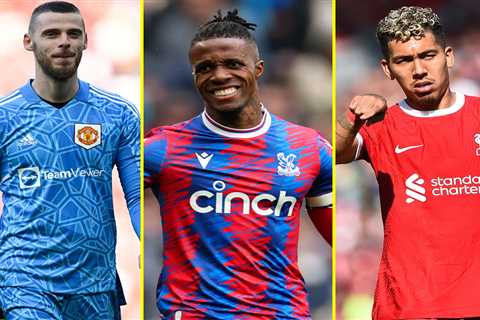 David de Gea, Wilfried Zaha and Roberto Firmino among ten top Premier League stars waking up..