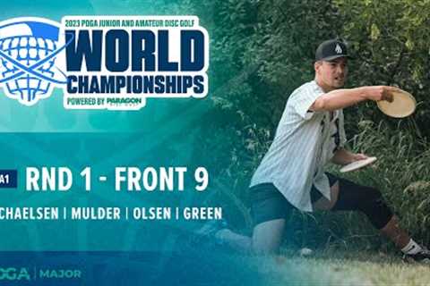 2023 PDGA Amateur and Junior Worlds | MA1 R1F9 Feature Card | Michaelsen, Mulder, Olsen, Green