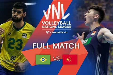 BRA vs.   CHN  – Full Match | Men’s VNL 2022