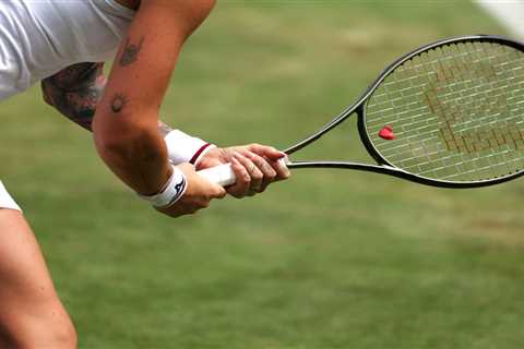 Why do tennis players hit their shoes with their rackets?