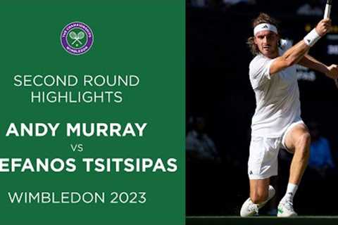 Two-Day Epic: Andy Murray vs Stefanos Tsitsipas | Second Round Highlights | Wimbledon 2023