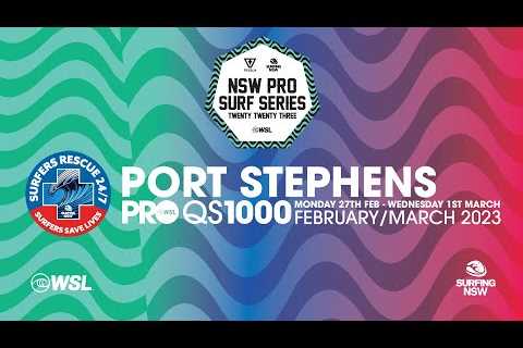 WATCH LIVE Finals Day of the Surfers Rescue 24/7 Port Stephens Pro