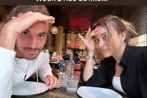 Loved-up Paula Badosa and Stefanos Tsitsipas eat steak at Salt Bae’s restaurant after her Wimbledon ..