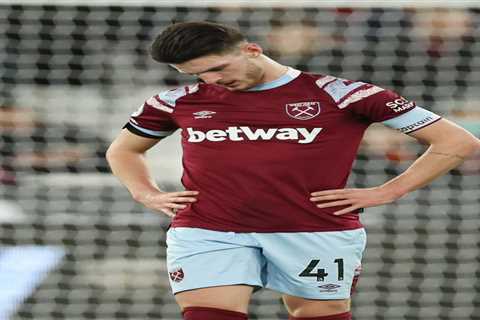 West Ham fuming at Arsenal over Declan Rice delay amid fears club will miss out on its own key..