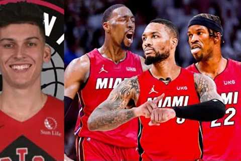 MIAMI HEAT NEWS!! THE TORONTO RAPTORS WANT TYLER HERRO IN A MULTIPLE TEAM TRADE FOR DAMIAN LILLARD!!