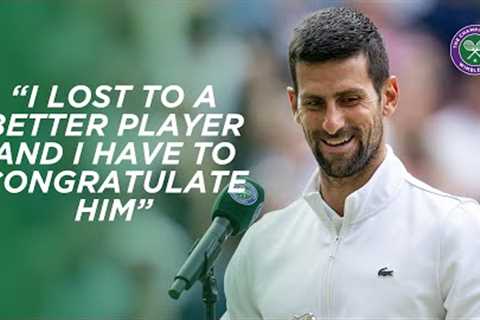 Novak Djokovic | Finalist Interview | Wimbledon 2023