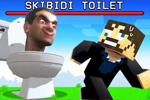 Hiding From Skibidi Toilet in Minecraft