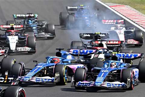 F1 star Esteban Ocon’s seat SNAPS IN TWO after horror crash at Hungarian Grand Prix with star..