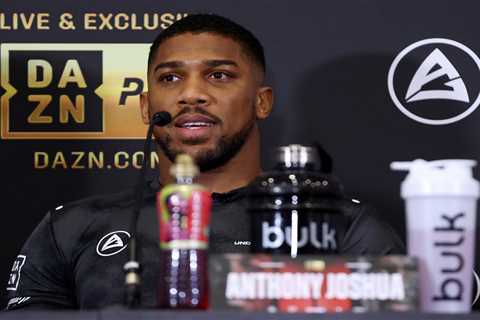 Anthony Joshua recalls the punch that left him stunned ahead of Dillian Whyte rematch