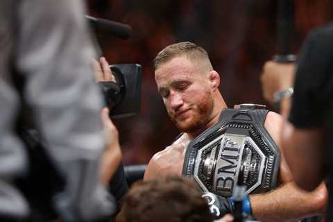 UFC title fight, not Conor McGrgor, for Justin Gaethje