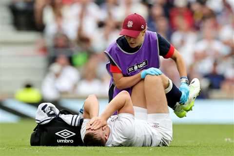 Jack van Poortvliet ruled out of Rugby World Cup with surgery required on England star’s ankle..