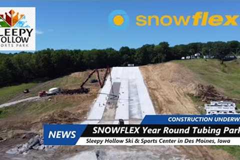 New Snowflex Tubing Park..  Under full construction at Sleepy Hollow Sports Park in Des Moines, Iowa