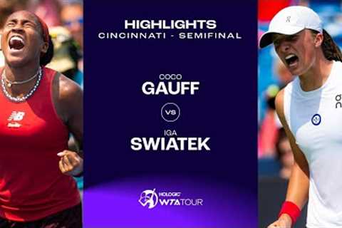 Iga Swiatek vs. Coco Gauff  | 2023 Cincinnati Semifinals | WTA Match Highlights