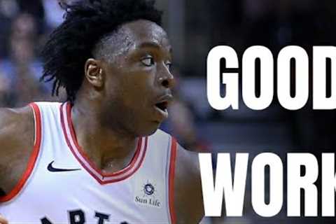 RAPTORS FAMILY: OG ANUNOBY IS TAKING HIS OOPPORTUNITY SERIOUSLY, WORKING AT STEPH''S CAMP...