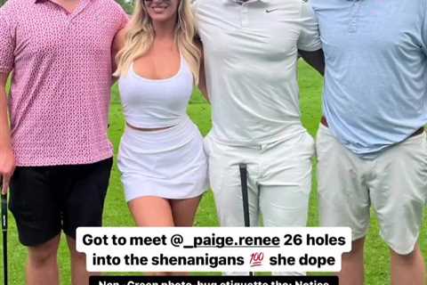 Paige Spiranac wows fans in sizzling white dress on the golf course