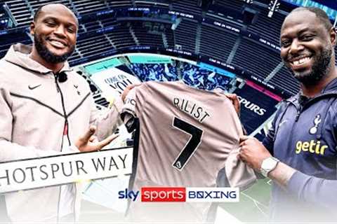 Viddal Riley links up with Ledley King at Tottenham ⚪🎥