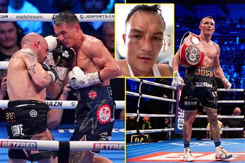 Josh Warrington fought on with a broken jaw to stop opponent and become a two-time world champion