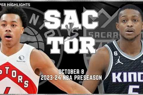 Sacramento Kings vs Toronto Raptors Full Game Highlights | Oct 8 | 2023-24 NBA Preseason