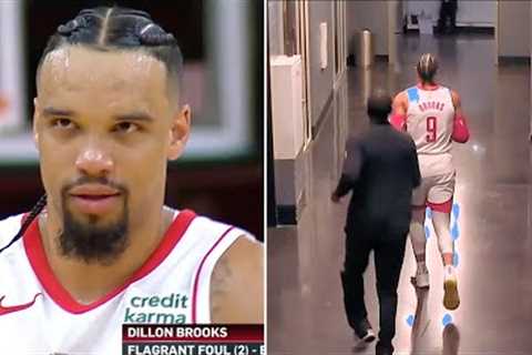 Dillon Brooks Ejected in His Rockets Preseason Debut