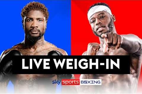 LIVE WEIGH-IN!  Mikael Lawal vs Isaac Chamberlain