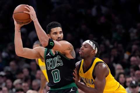 Celtics score 155 points, crush Pacers