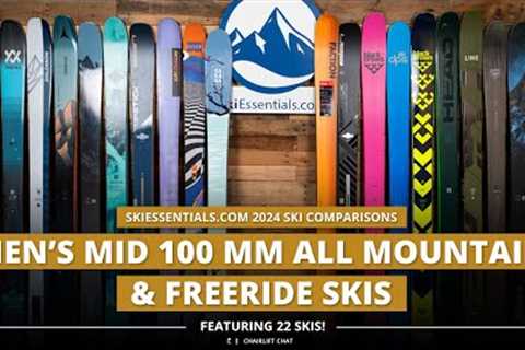 2024 Men''s Mid-100 mm Freeride Ski Comparison with SkiEssentials.com