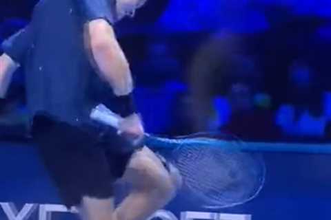 Tennis star Andrey Rublev injures himself in fit of anger