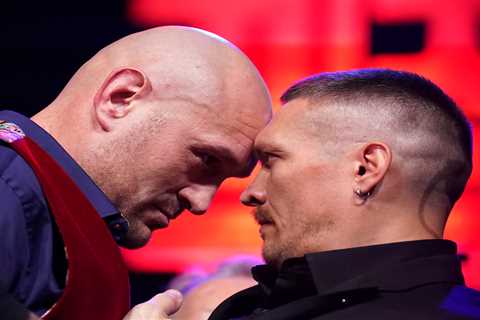 Tyson Fury and Usyk clash at presser ahead of undisputed heavyweight fight