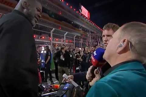 Martin Brundle Snubbed by Shaquille O’Neal in Awkward Grid Walk Exchange