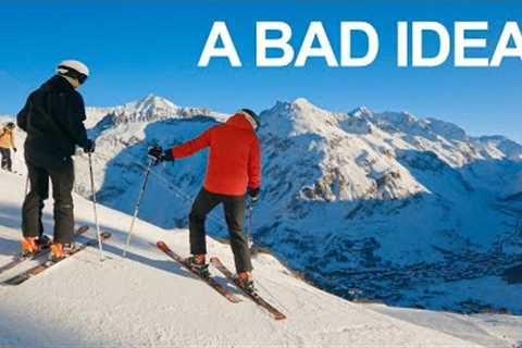 Can I Ski A Black Run First Time Skiing? *Instant Regret (Val D''isere)