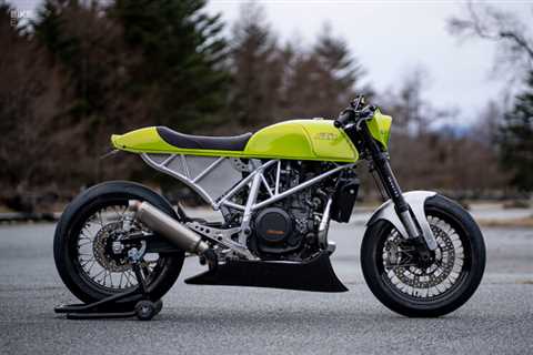 Lime green dream: A zesty custom KTM 690 Duke by 46Works