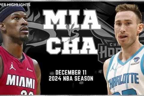 Miami Heat vs Charlotte Hornets Full Game Highlights | Dec 11 | 2024 NBA Season