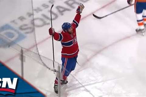 Canadiens'' Armia Winds Up Before Firing Wrister To The Top Corner Past Varlamov