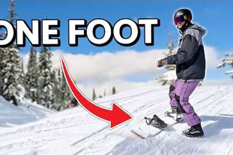 Tips for Snowboarding with One Foot