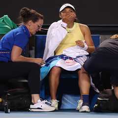 Emma Raducanu battles stomach bug during Australian Open loss